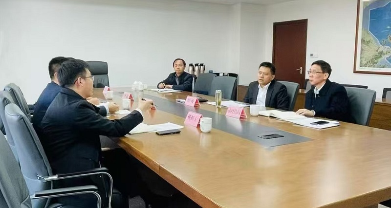 舟山市副市長(zhǎng)韓峻會(huì)見(jiàn)漢威科技總裁李志剛一行